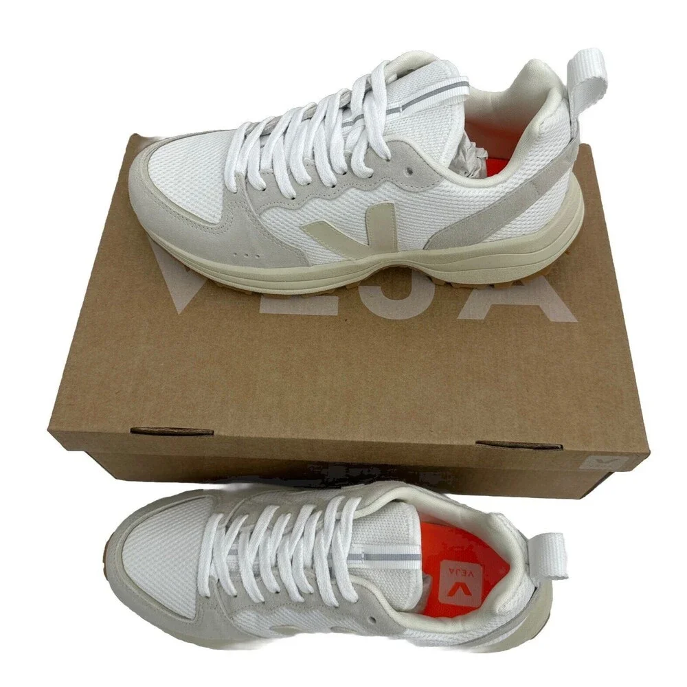 VEJA Men's Venturi Canvas‎ Alveomesh White Pierre Natural Size 8 New